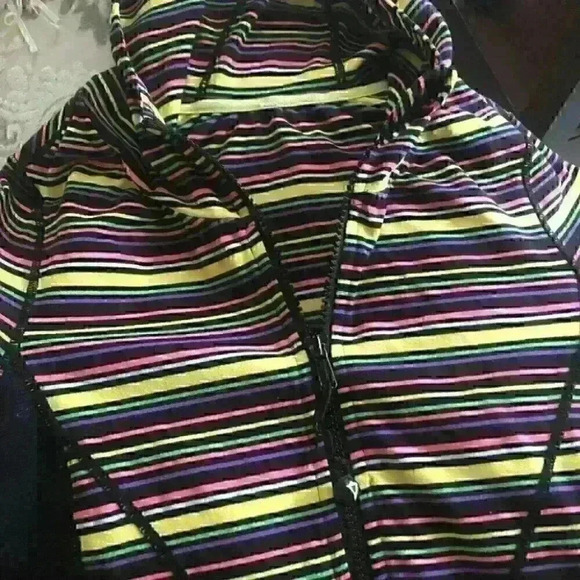 IVIVVA By Lululemon Girls  Striped Hoodie Zip Jacket Multicolor See Measurements - Picture 3 of 8